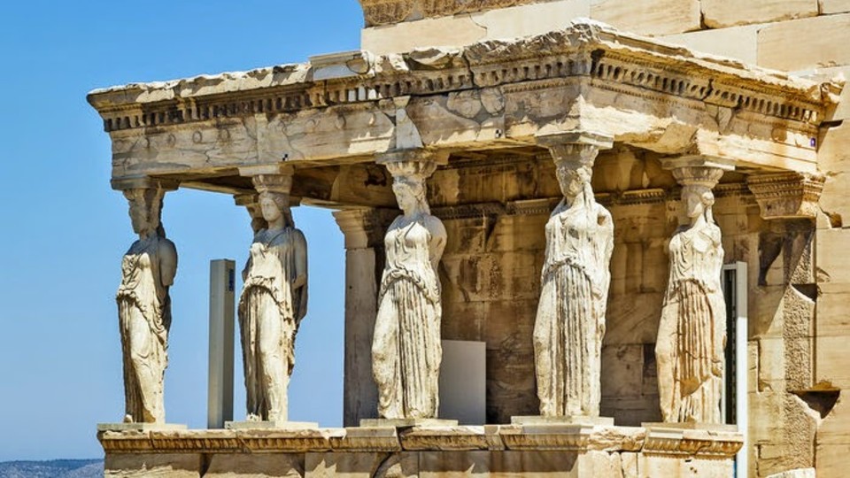 Erechtheion Caryatids Acropolis Athens historical landmark Greece