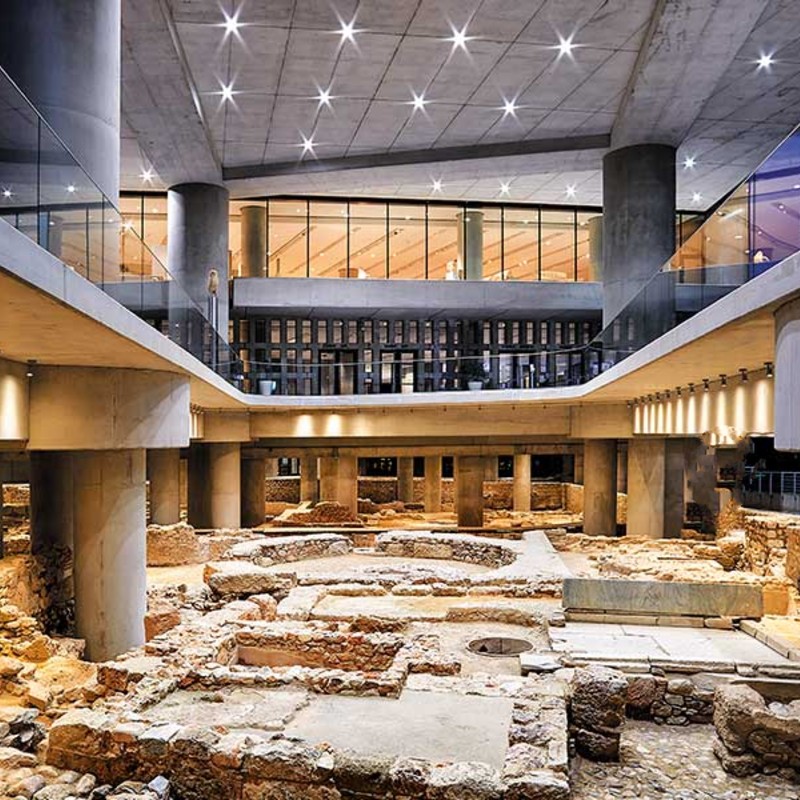 Athens old city ruins